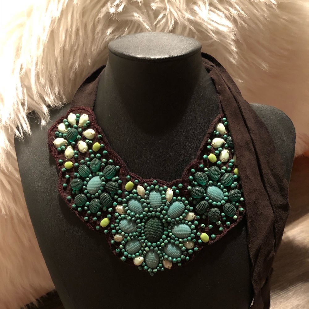 ❌SOLD❌ NWOT Turquoise & Suede Necklace & Bracelet